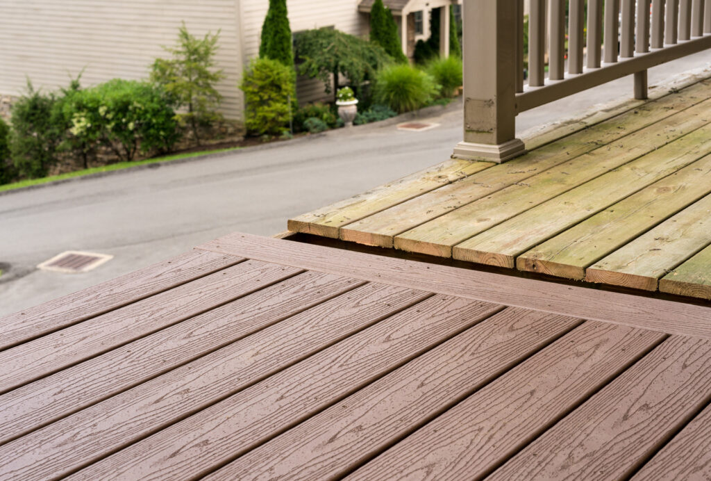 wood and composite deck