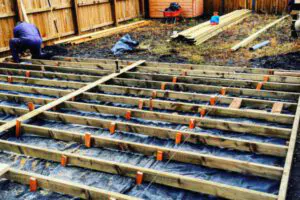 How to Build a Ground Level Wooden Deck, Deck Design and Installation,  All Pro Thornton Deck Builders